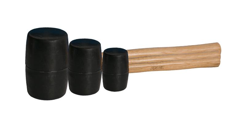 Marteau en caoutchouc avec manche en bois