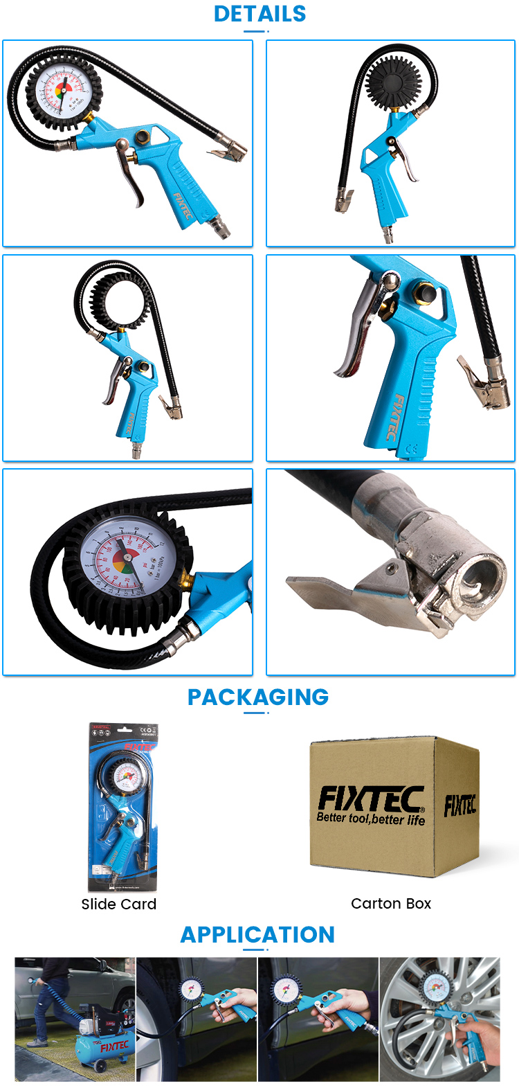 pistolet de gonflage des pneus