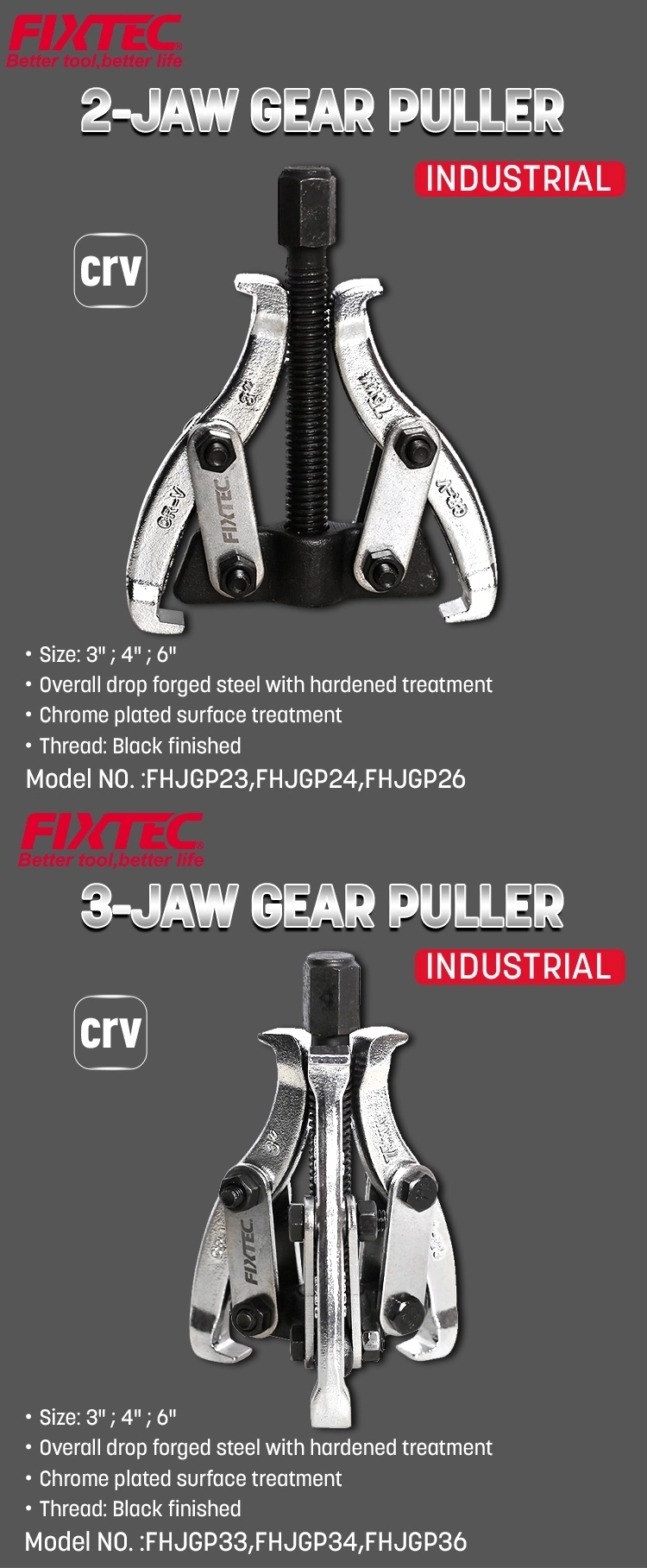 extracteur d'engrenages &agrave; trois m&acirc;choires