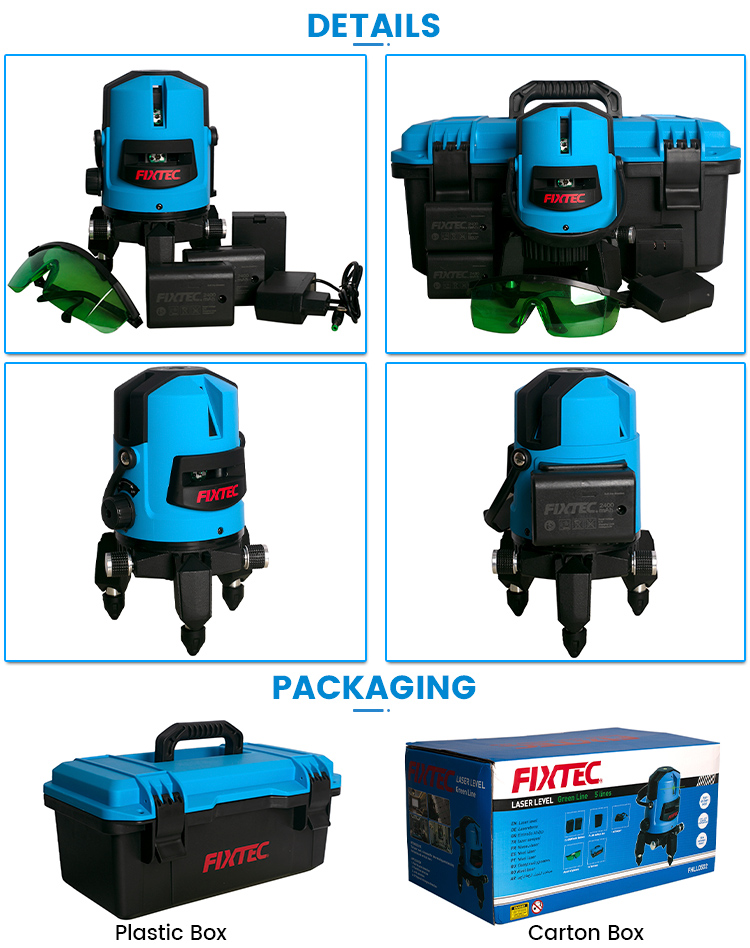  Niveau laser vert 5 lignes 