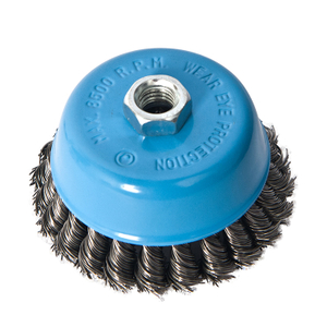 Brosse coupe métallique avec écrou 3'' 4'' 5''