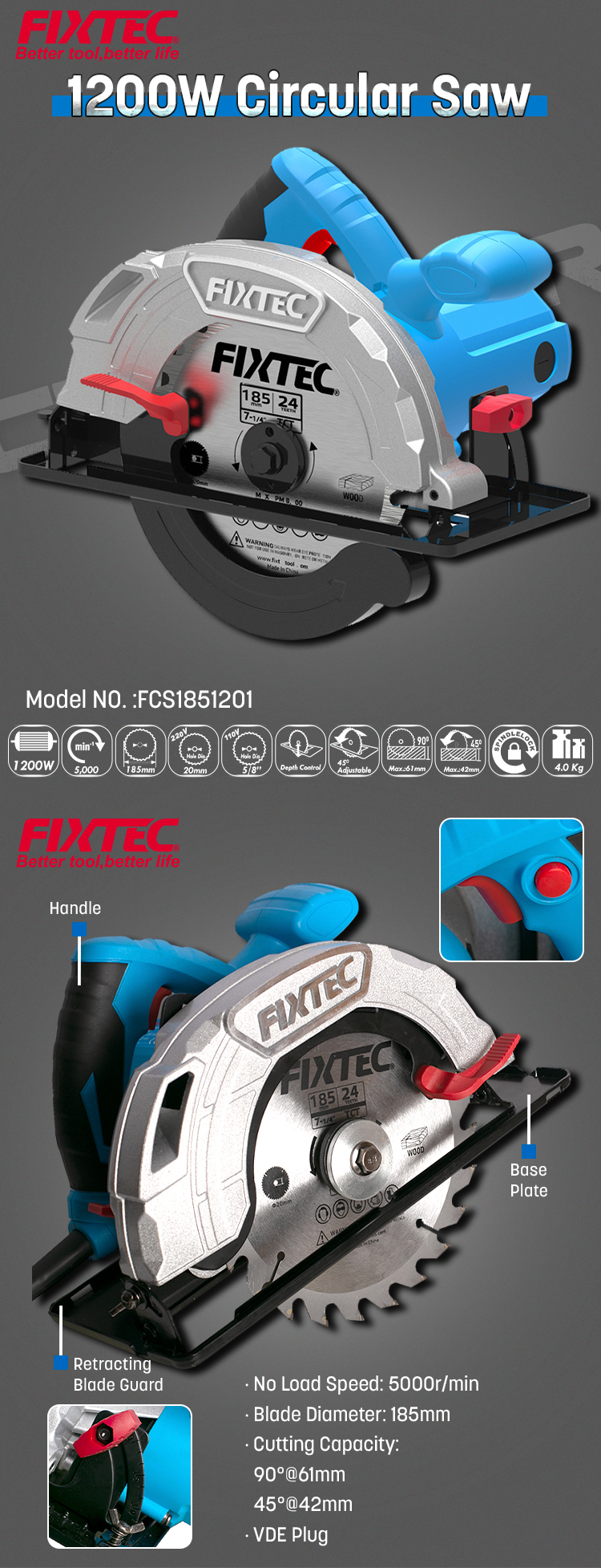 scie circulaire filaire