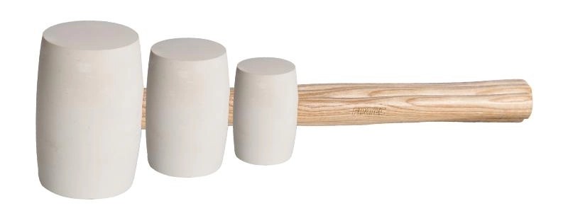 Marteau en caoutchouc blanc