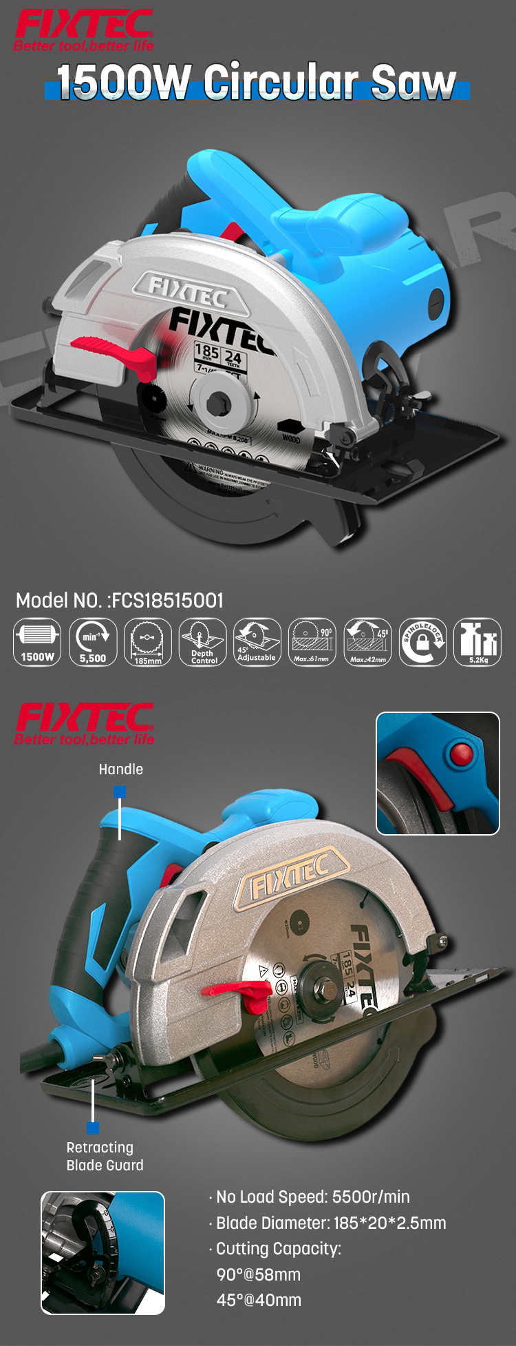 scie circulaire filaire