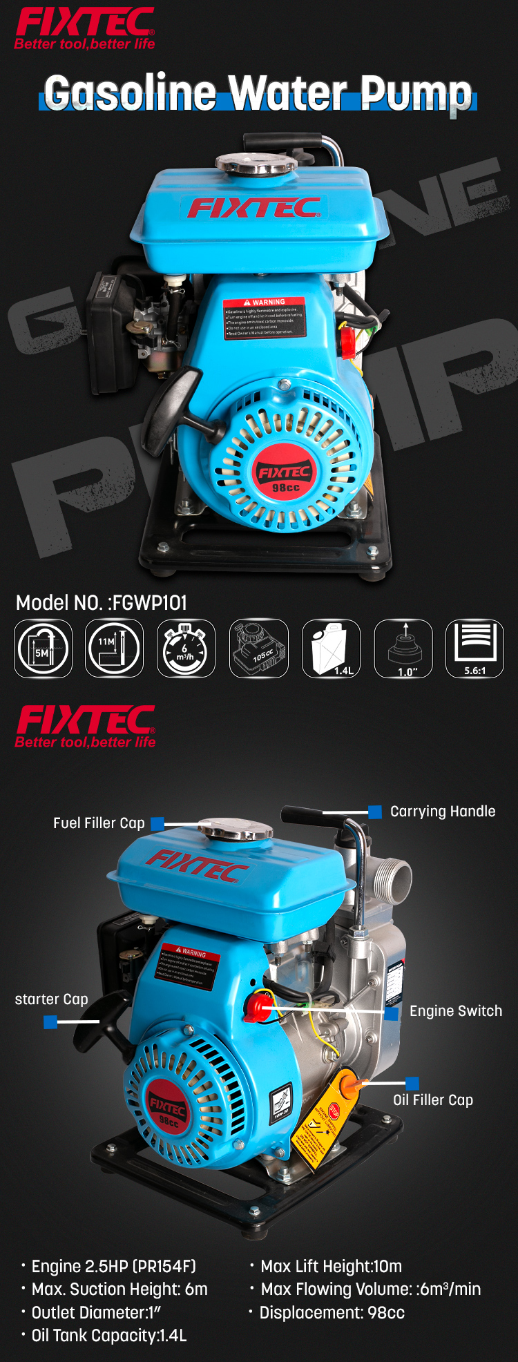 pompe &agrave; eau &agrave; gaz