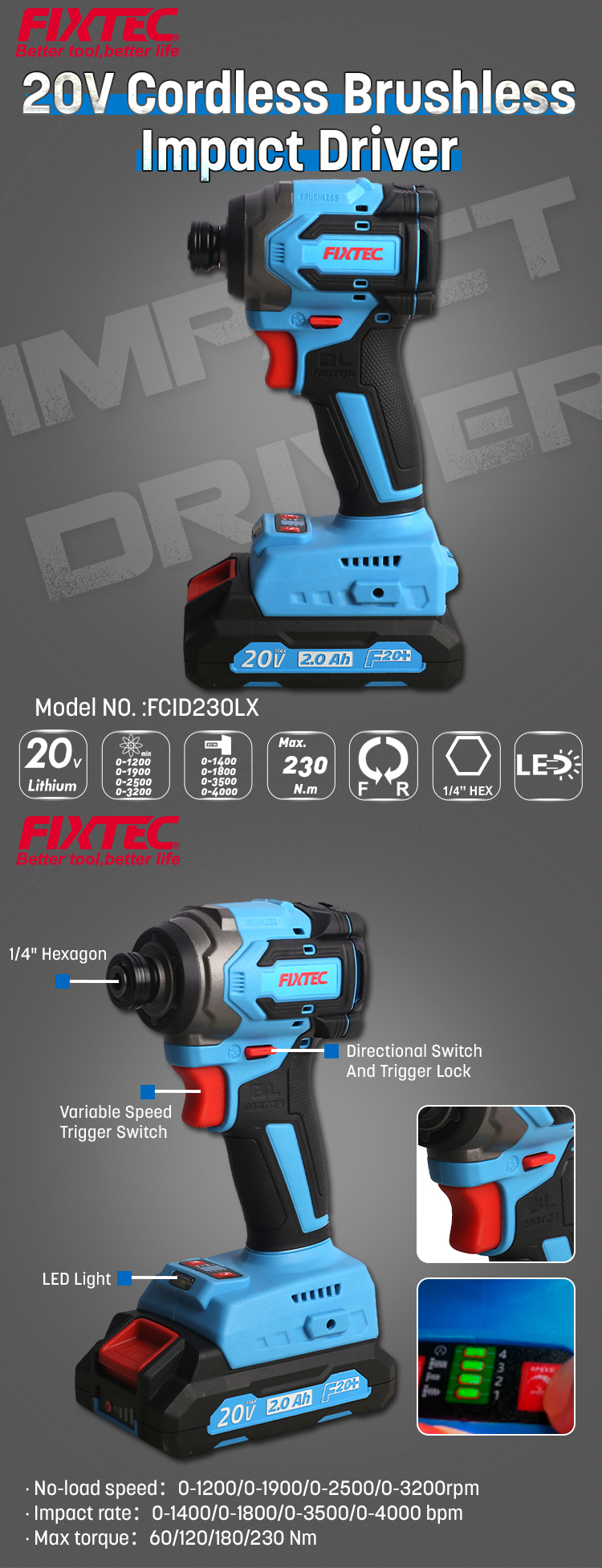 cl&eacute; &agrave; chocs aliment&eacute;e par batterie
