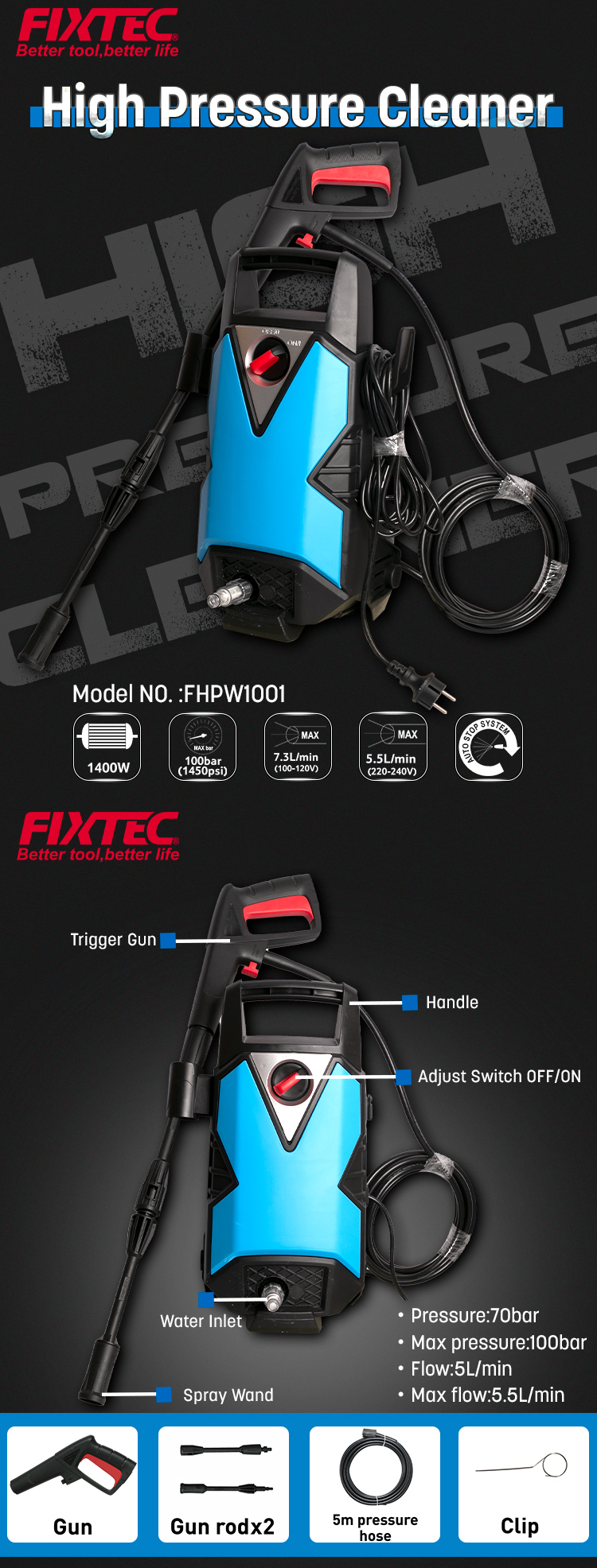 nettoyeur haute pression portatif