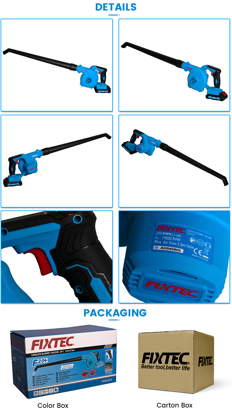 aspirateur-souffleur de jardin sans fil